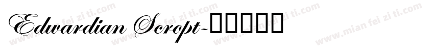 Edwardian Scropt字体转换